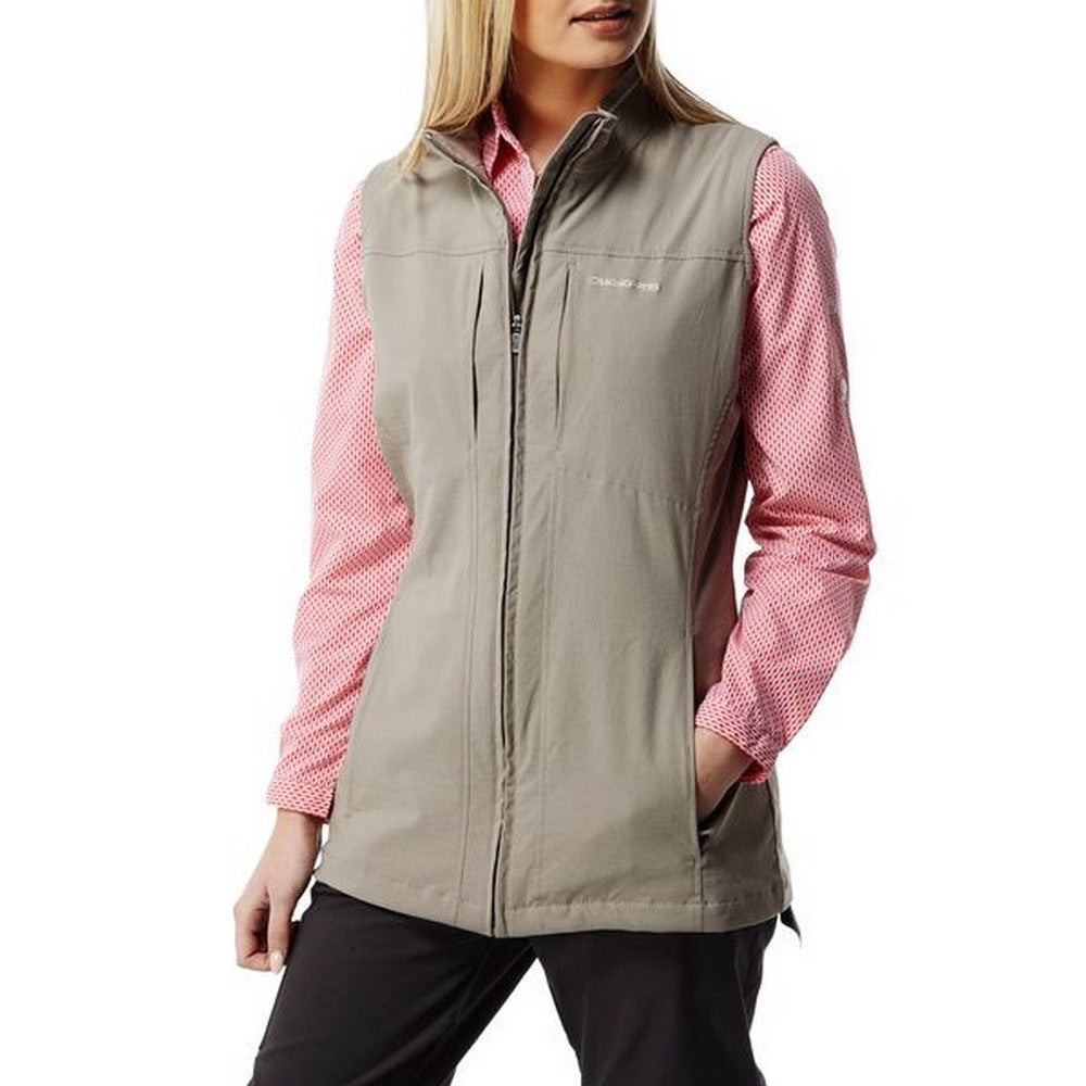 Gilet Femme Craghoppers Nosilife - Taille 8 UK - Beige - Randonnée Camping