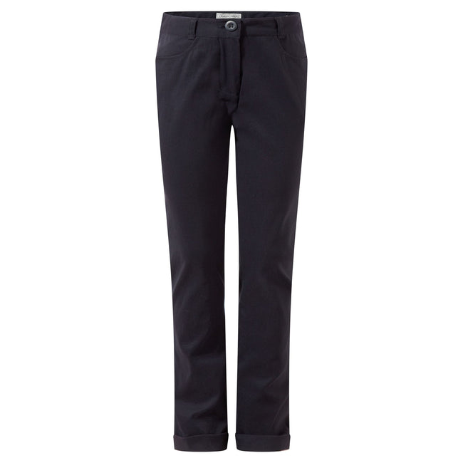 Dark Navy - Front - Craghoppers Childrens Girls Dunally Trousers