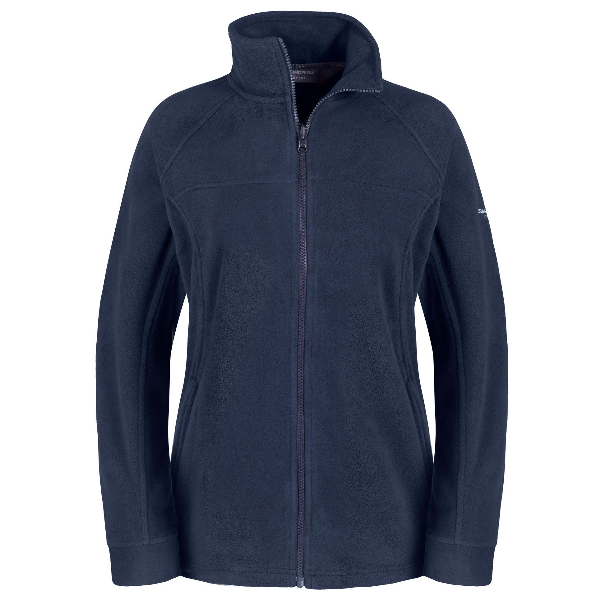 Navy - Front - Craghoppers Womens Expert Basecamp Full Zip Microfleece