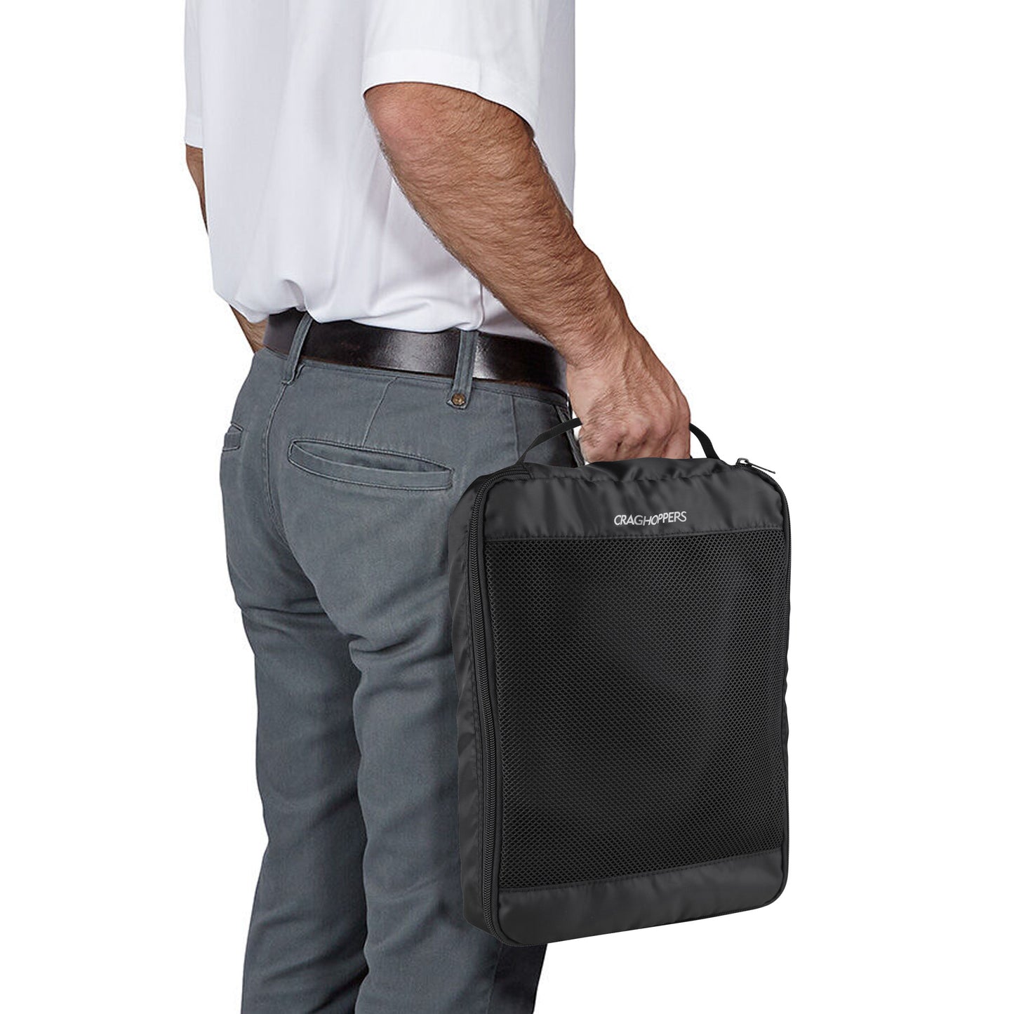 Black - Side - Craghoppers Dry Packing Cube Travel Bag