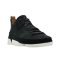 Black - Front - Clarks Mens Trigenic Flex Leather Trainers