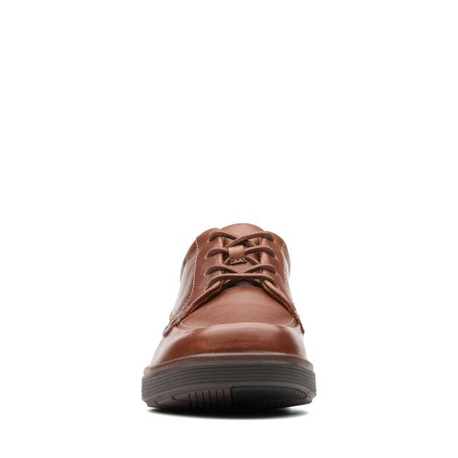 Tan - Pack Shot - Clarks Mens Un Abode Ease Leather Shoes