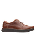 Tan - Back - Clarks Mens Un Abode Ease Leather Shoes