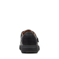 Black - Side - Clarks Mens Un Abode Strap Leather Shoes