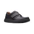 Black - Front - Clarks Mens Un Abode Strap Leather Shoes