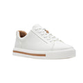 White - Front - Clarks Womens-Ladies Un Maui Lace Leather Trainers