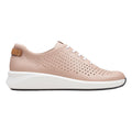 Blush - Back - Clarks Womens-Ladies Un Rio Tie Leather Trainers