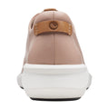 Blush - Side - Clarks Womens-Ladies Un Rio Tie Leather Trainers
