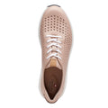 Blush - Pack Shot - Clarks Womens-Ladies Un Rio Tie Leather Trainers