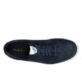 Navy - Pack Shot - Clarks Mens Hero Air Lace Leather Trainers