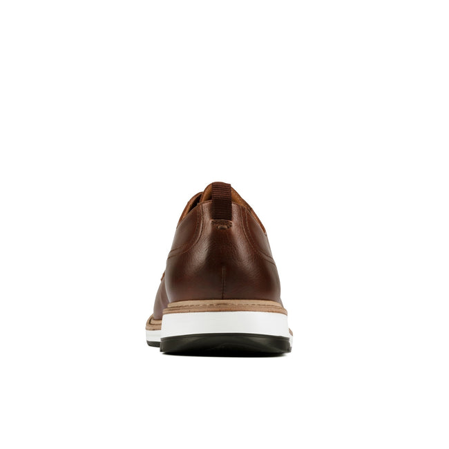 Tan - Side - Clarks Mens Chantry Walk Leather Formal Shoes