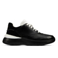 Black - Back - Clarks Womens-Ladies Sprint Lite Lace Leather Trainers