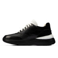 Black - Lifestyle - Clarks Womens-Ladies Sprint Lite Lace Leather Trainers