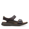 Mahogany - Back - Clarks Mens Nature Trek Leather Sandals