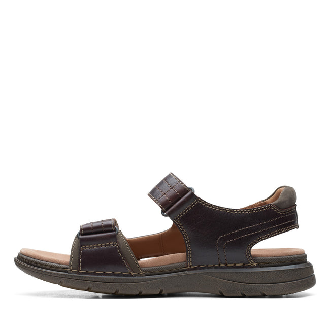 Mahogany - Lifestyle - Clarks Mens Nature Trek Leather Sandals