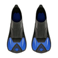 Black-Blue - Back - Aquasphere Unisex Adult Microfin Diving Fins