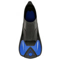 Black-Blue - Front - Aquasphere Unisex Adult Microfin Diving Fins