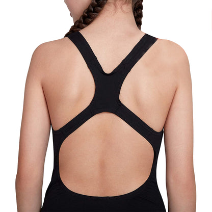 Black - Side - Speedo Girls Medalist One Piece Swimsuit