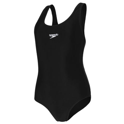 Black - Front - Speedo Girls Medalist One Piece Swimsuit