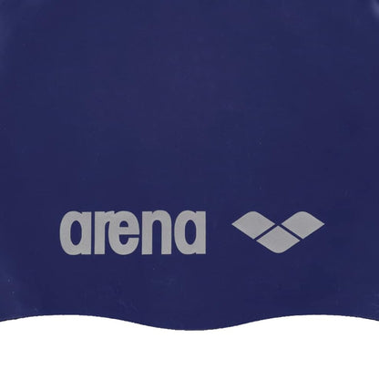 Denim-Silver - Side - Arena Unisex Adult Classic Silicone Swim Cap