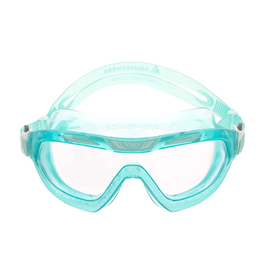 Mint Green-Transparent - Front - Aquasphere Unisex Adult Vista XP Swimming Goggles
