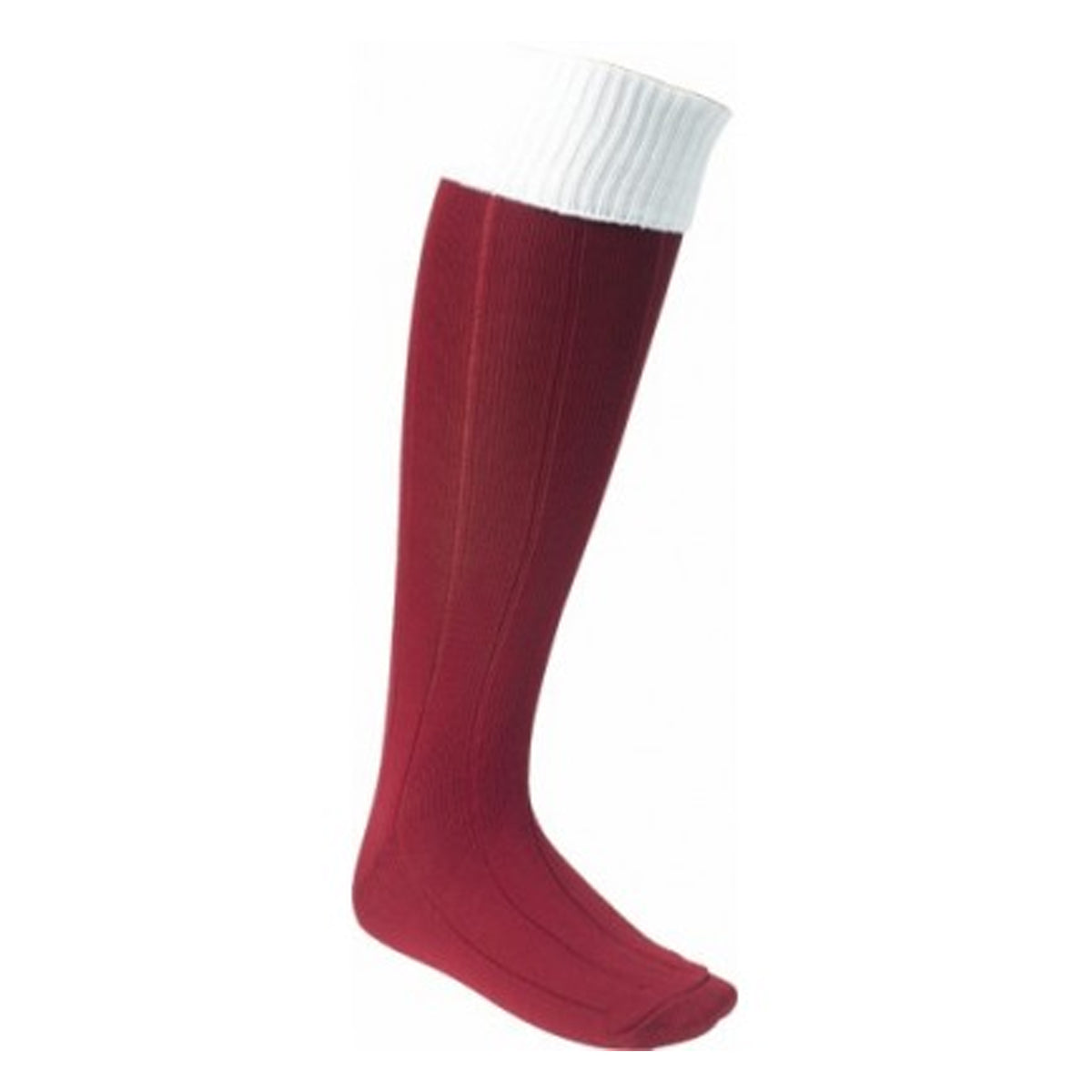 Maroon-White - Front - Carta Sport Childrens-Kids Euro Socks