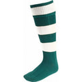 Bottle Green-White - Front - Carta Sport Childrens-Kids Euro Ankle Socks