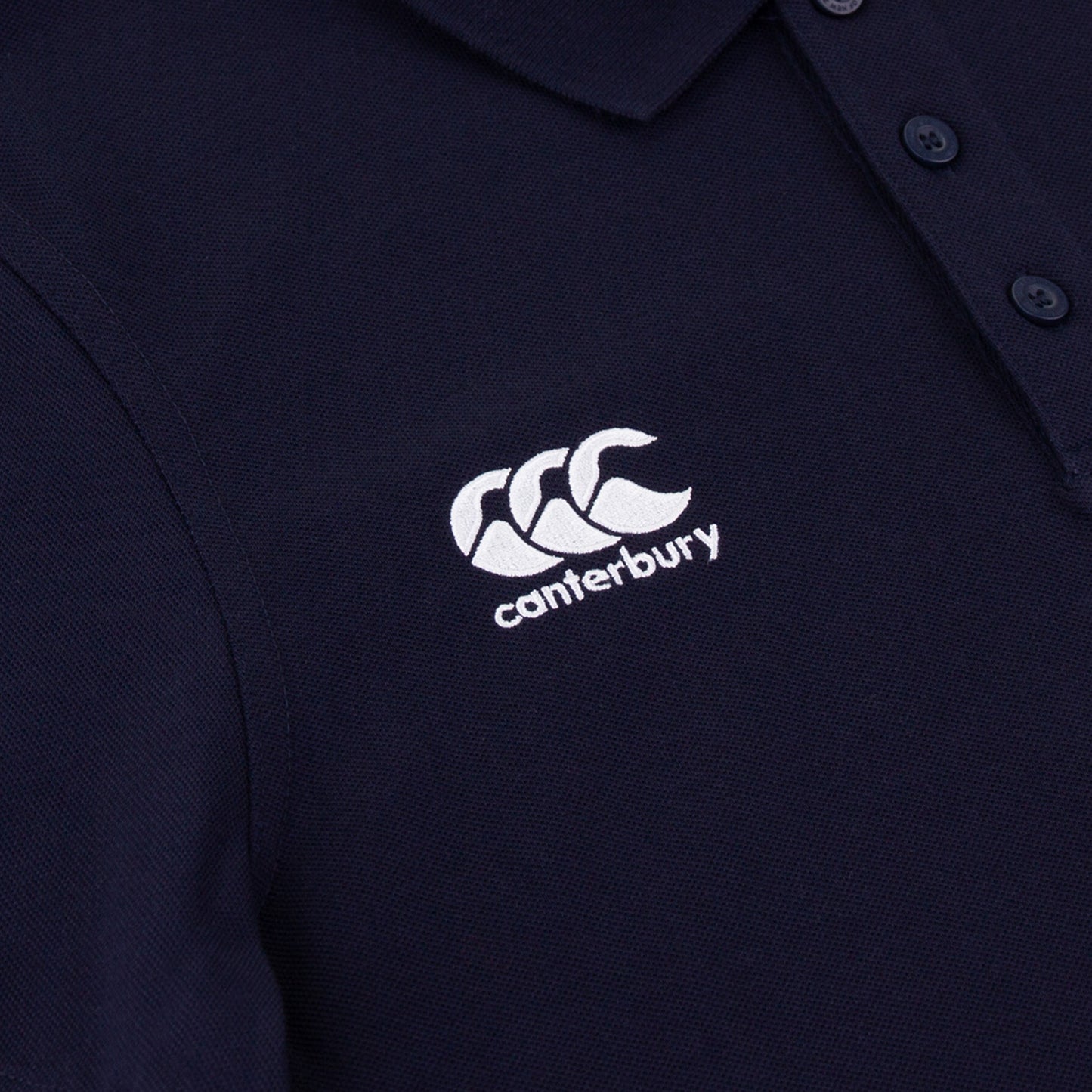 Navy - Side - Canterbury Mens Waimak Polo Shirt