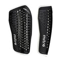 Black - Front - Mitre Unisex Adult Slip-In Shin Guards (Pack of 2)
