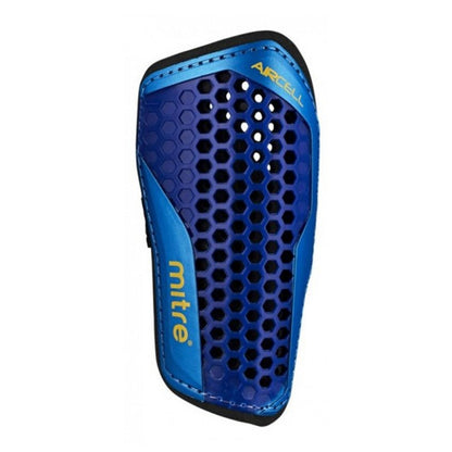 Blue-Black - Front - Mitre Unisex Adult Aircell Carbon Slip-In Shin Guards (Pack of 2)