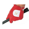 Red - Front - Carta Sport Leather Right Hand Golf Glove