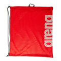 Red-White - Front - Arena Swim Team Mesh Drawstring Bag