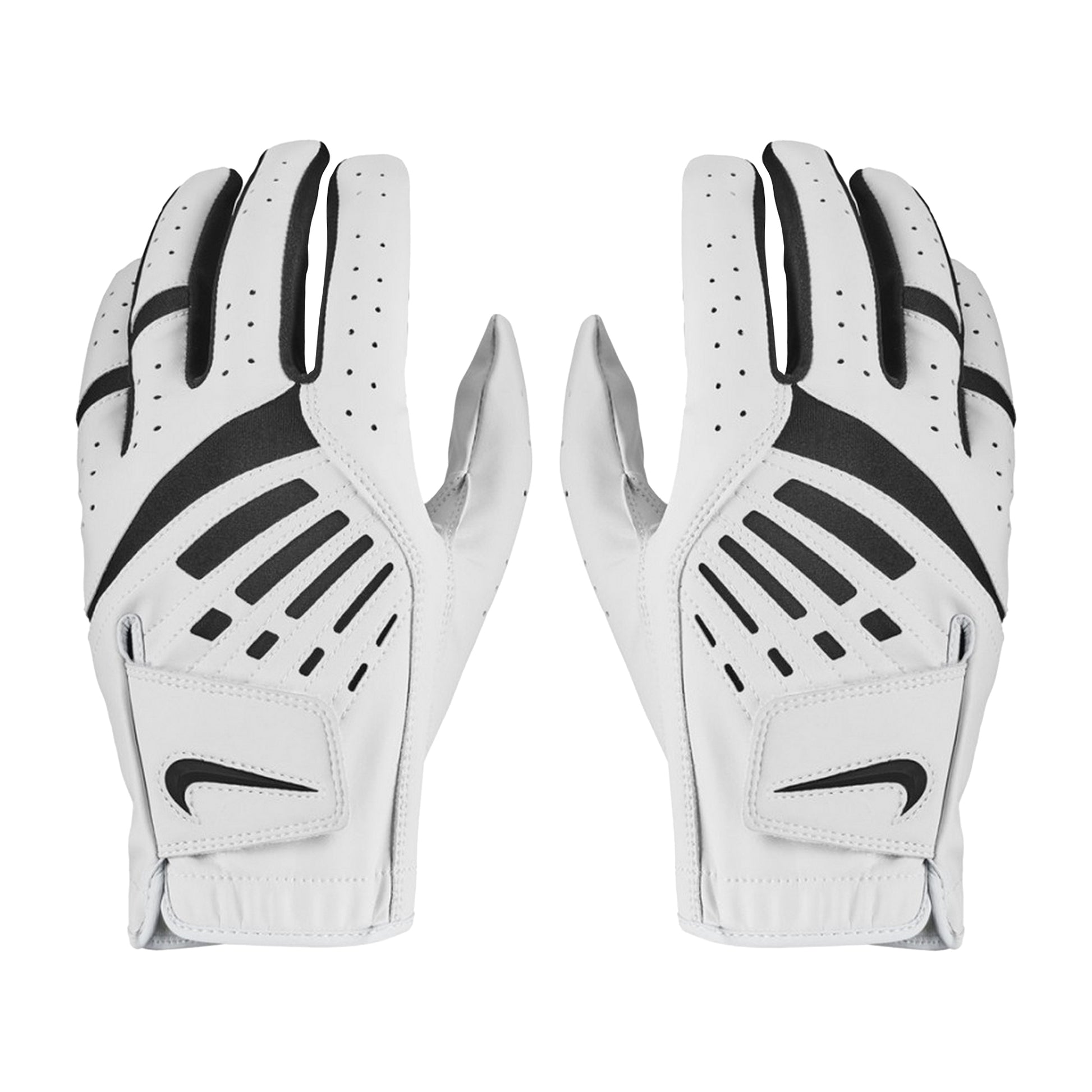 White-Black - Side - Nike Womens-Ladies Dura Feel IX Right Hand Golf Glove