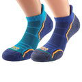 Blue - Side - 1000 Mile Mens Liner Socks (Pack of 2)