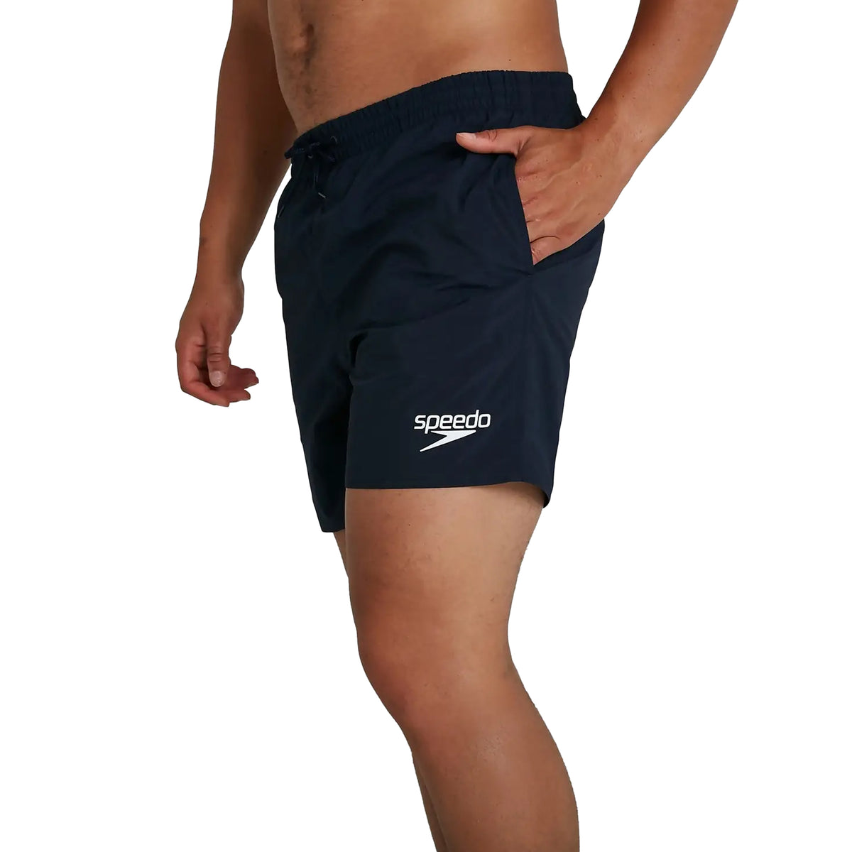 Navy - Side - Speedo Mens Essential 16 Swim Shorts