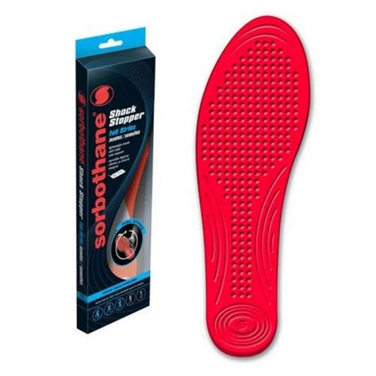 Blue-Red-Black - Front - Sorbothane Unisex Adult Full Strike Insoles