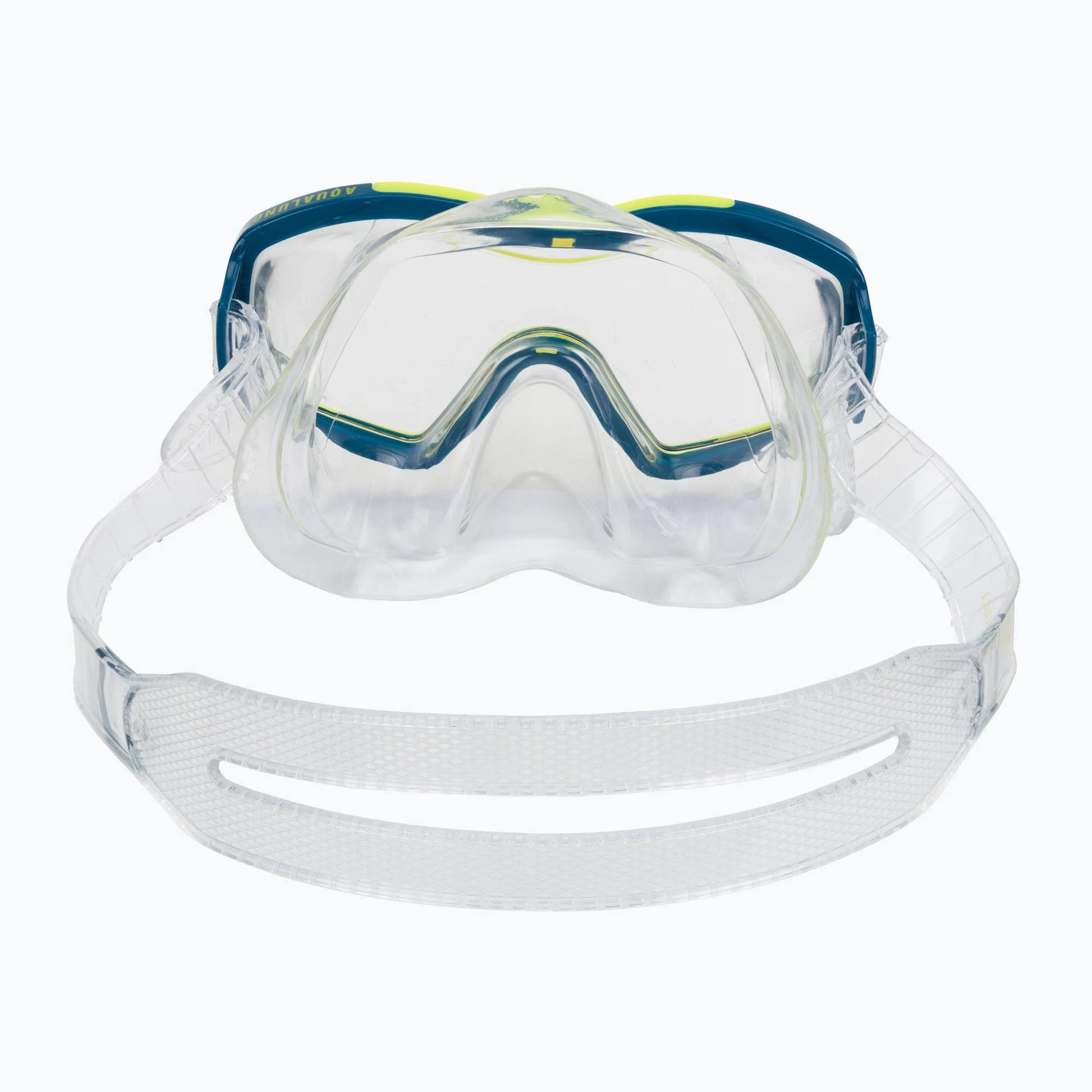 Transparent-Blue-Yellow - Back - Aquasphere Childrens-Kids Raccoon Mask And Snorkel