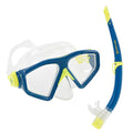 Blue-Yellow - Front - Aqua Sphere Unisex Adult Saturn Mask And Snorkel
