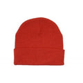 Red - Front - Carta Sport Unisex Adult Plain Beanie