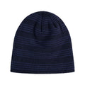 Navy - Back - Canterbury Striped Beanie