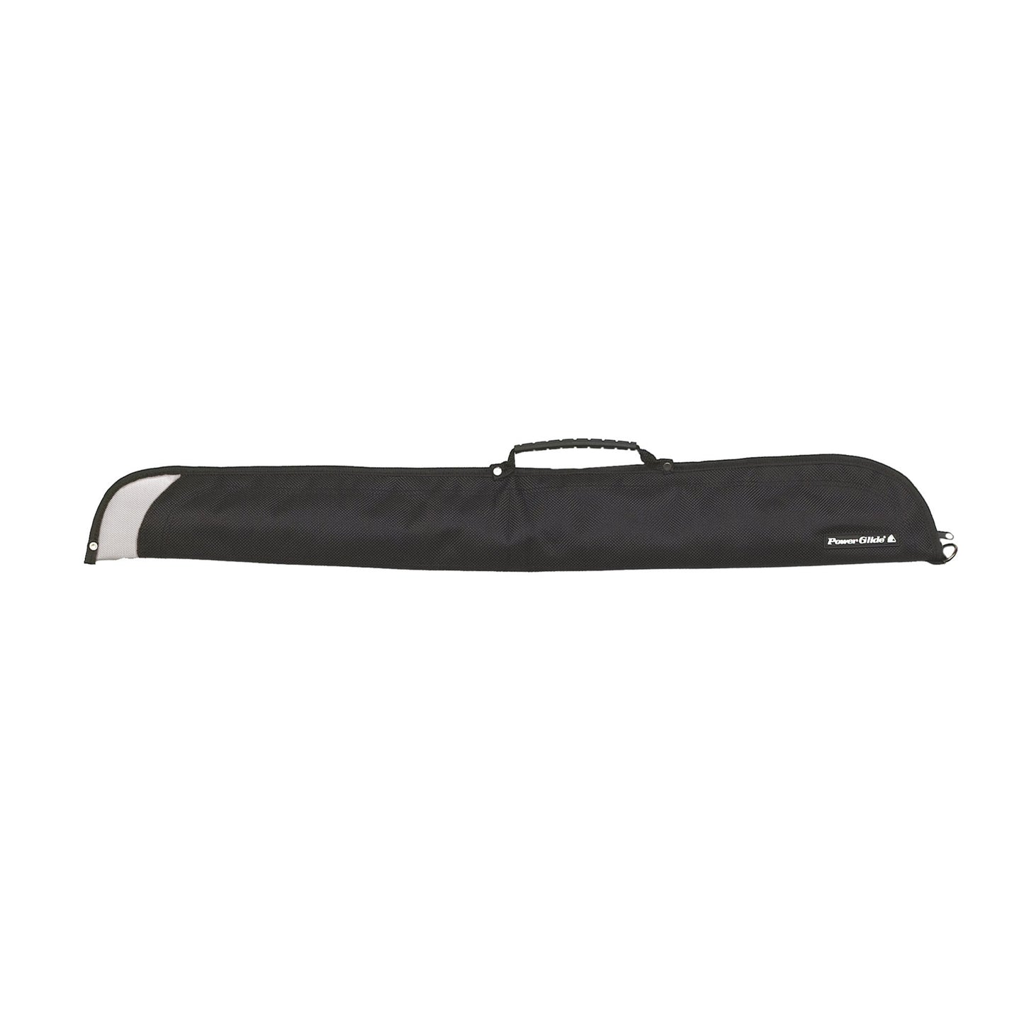 Black-Silver - Side - PowerGlide Vinyl 2 Piece Cue Case