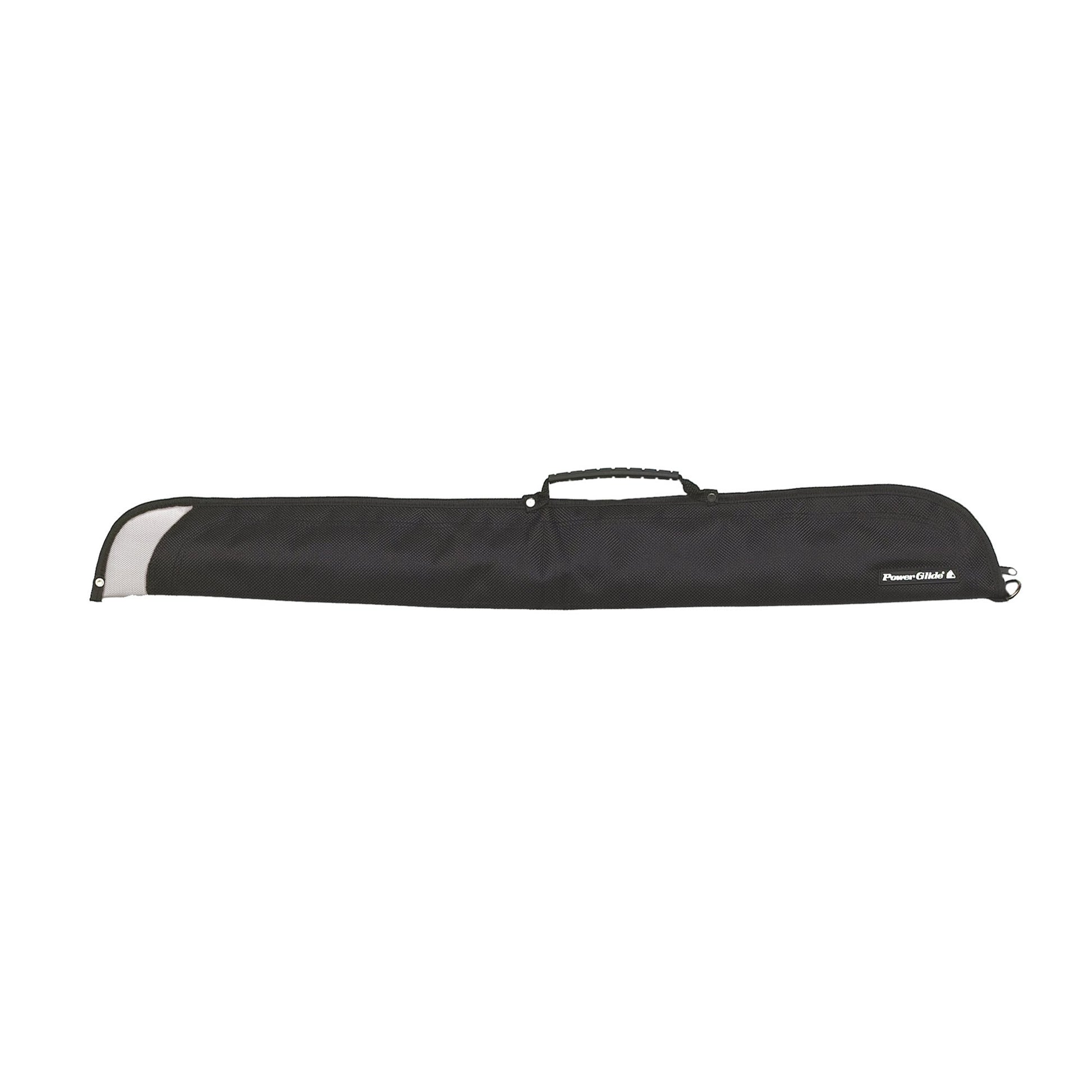 Black-Silver - Side - PowerGlide Vinyl 2 Piece Cue Case