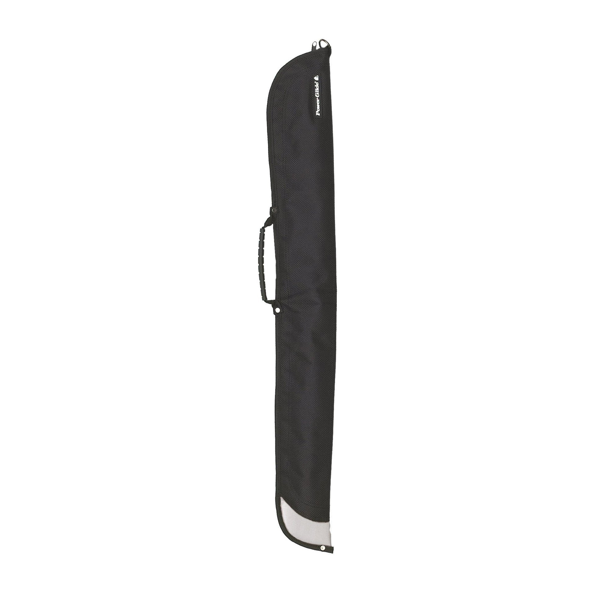 Black-Silver - Front - PowerGlide Vinyl 2 Piece Cue Case