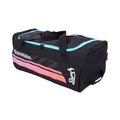 Black-Purple - Front - Kookaburra Wheelie 9500 2023 Cricket Bag