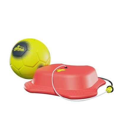 Red-Yellow - Front - Swingball Football Training Set