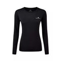 Black - Front - Ronhill Womens-Ladies Core Long-Sleeved T-Shirt