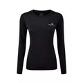 Black - Front - Ronhill Womens-Ladies Core Long-Sleeved T-Shirt