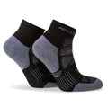 Black-Grey Marl - Back - Hilly Mens Supreme Ankle Socks