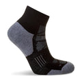 Black-Grey Marl - Pack Shot - Hilly Mens Supreme Ankle Socks