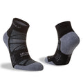 Black-Grey Marl - Close up - Hilly Mens Supreme Ankle Socks